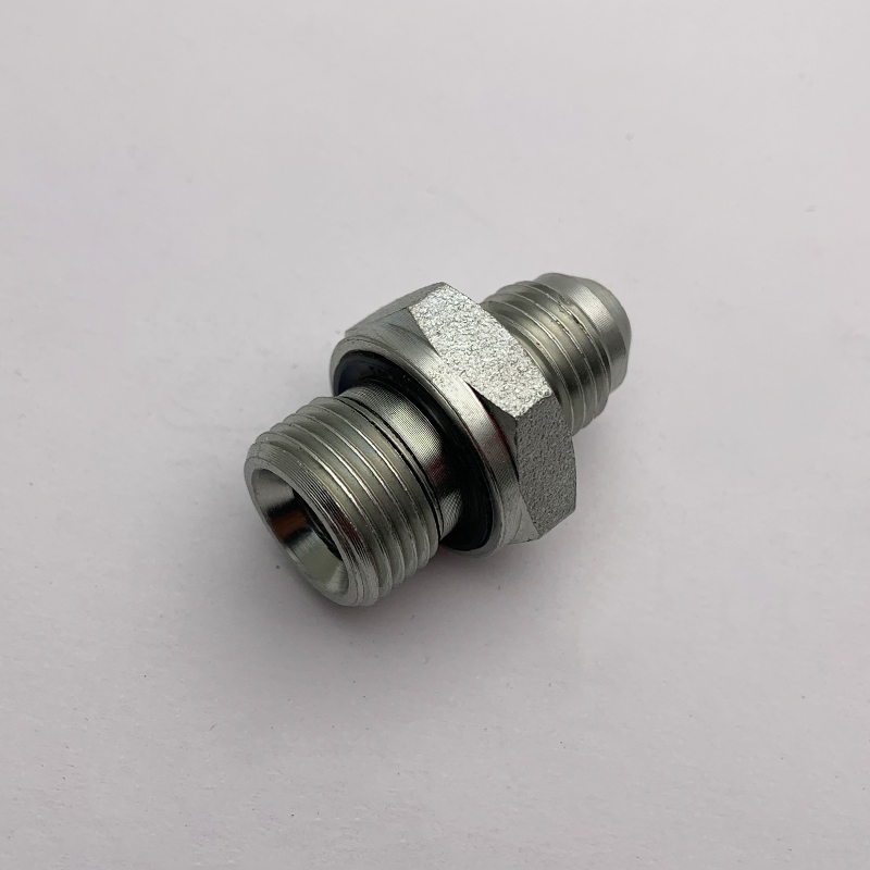 1JB-WD JIC MACHO 74 ° CONE / BSP MACHO SELO CATIVO CARBONO AÇO MANGUEIRAS